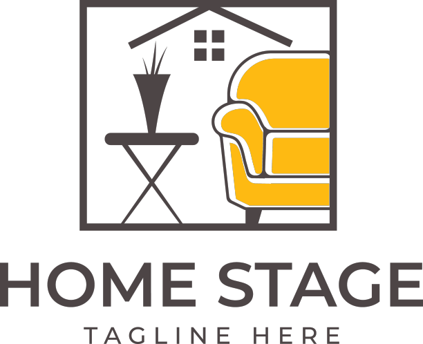 房地产经纪人和家的豪华分期标志设计图片下载