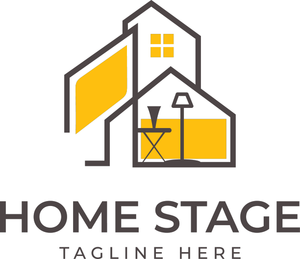 房地产经纪人和家的豪华分期标志设计图片下载