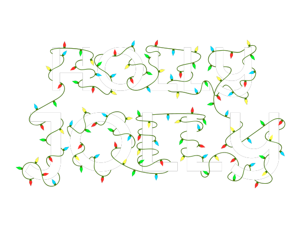 冬青欢快的文字编织着圣诞的光辉图片下载