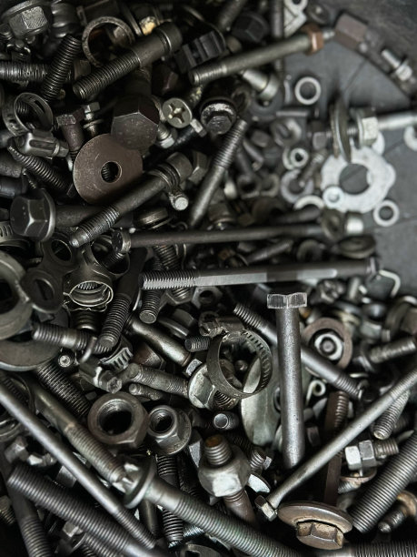 汽车修理螺丝和螺栓库存照片图片下载