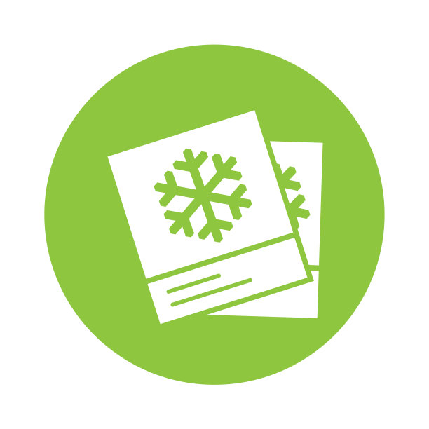 圣诞照片圆形图标矢量插图隔离透明背景。图片下载