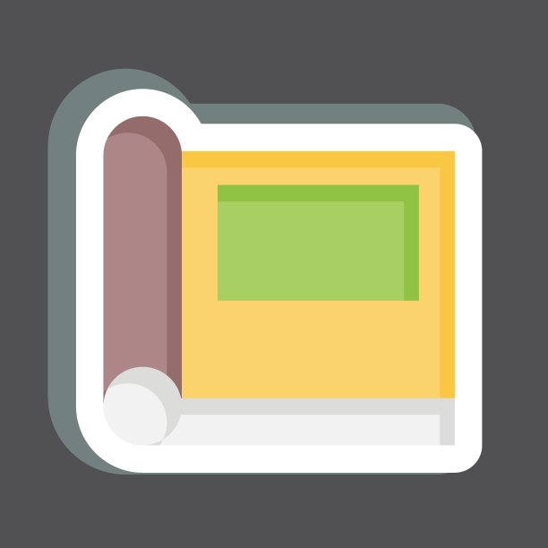 贴纸相册。与复古装饰符号相关。简单的设计可编辑。简单的说明图片下载