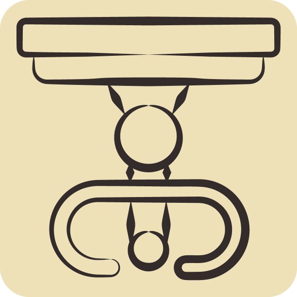 图标表。与复古装饰符号相关。手绘风格。简单的设计可编辑。简单的说明图片下载