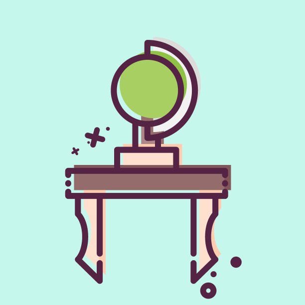 图标表装饰。与复古装饰符号相关。MBE风格。简单的设计可编辑。简单的说明图片下载