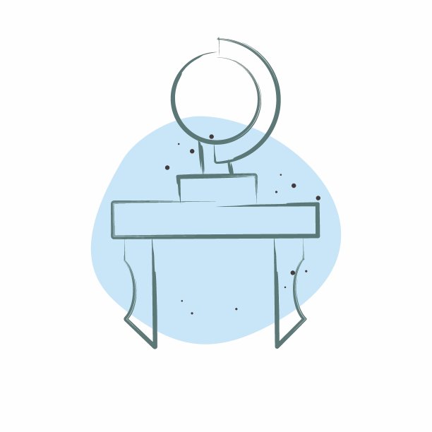 图标表装饰。与复古装饰符号相关。色斑样式。简单的设计可编辑。简单的说明图片下载