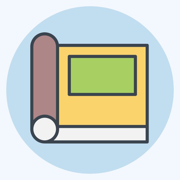 图标相册。与复古装饰符号相关。颜色搭配风格。简单的设计可编辑。简单的说明图片下载