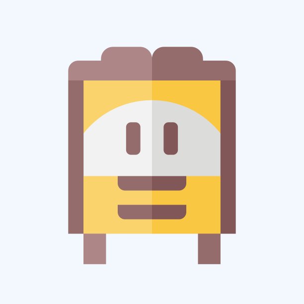 图标的衣柜。与复古装饰符号相关。平的风格。简单的设计可编辑。简单的说明图片下载