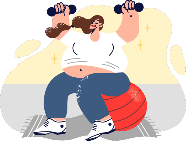 孕妇坐在大床上健身图片下载