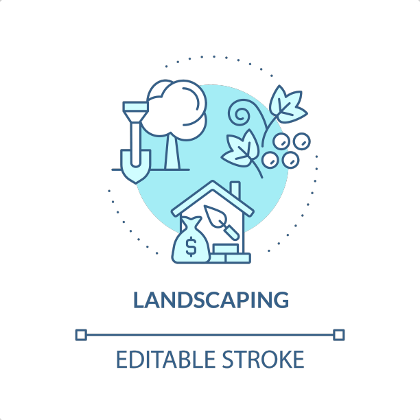 细线蓝色图标美化概念图片下载