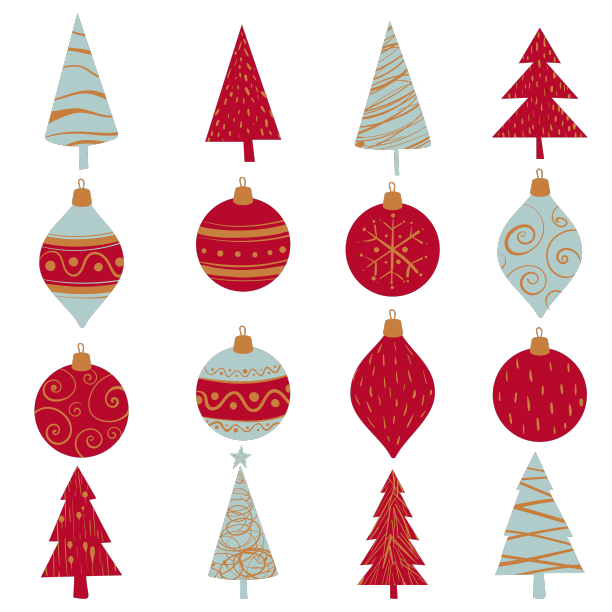 圣诞节和新年的装饰图片下载