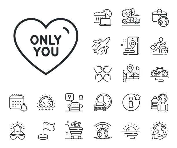 只有你行图标甜心签情人节图片下载