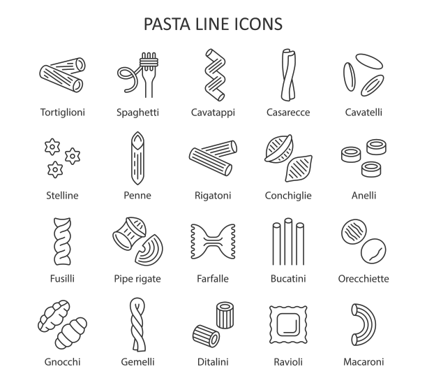 意大利面线图标集意大利面收集图片下载