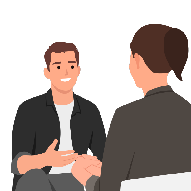 两个商务人士正在开商务会议图片下载