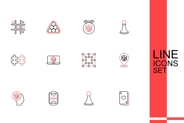 设置线打牌芯片棋盘游戏桌图片下载