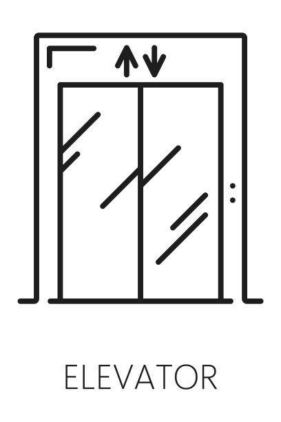 房地产图标，电梯，房屋销售，房屋租赁图片下载