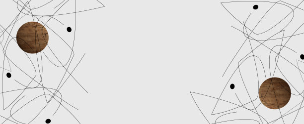 抽象的背景与虾的独特的极简主义剪影。线的艺术。水平的形象。宽拷贝空间图片下载