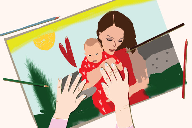 母女画图片下载