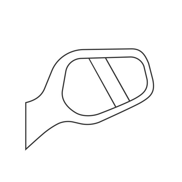 汽车后视镜线图标矢量标志图片下载