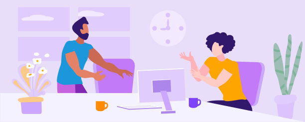 家庭工作从家里矢量插图图片下载