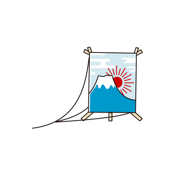 风筝飞行笔迹风格新年贺卡股票照片图片下载