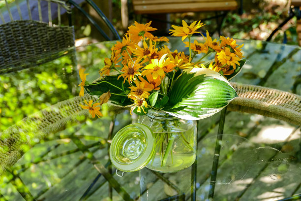 浇花罐，数码照片为背景，摄于欧洲斯洛文尼亚流血湖区图片下载