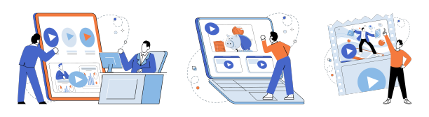 视频营销的数字平台和工具图片下载