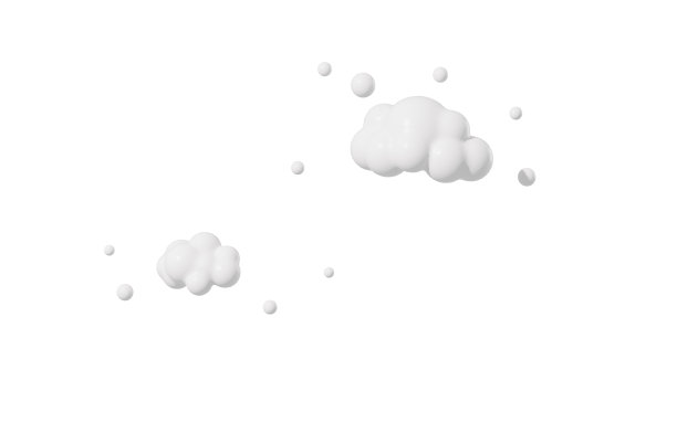 卡通泡沫透明背景，3d渲染。图片下载