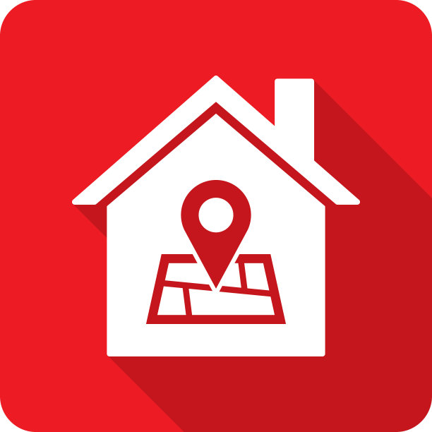 房子地图位置标记图标轮廓图片下载