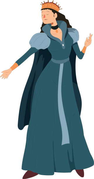 公主皇冠礼服项链斗篷图片下载