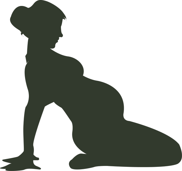 孕妇剪影体操图片下载