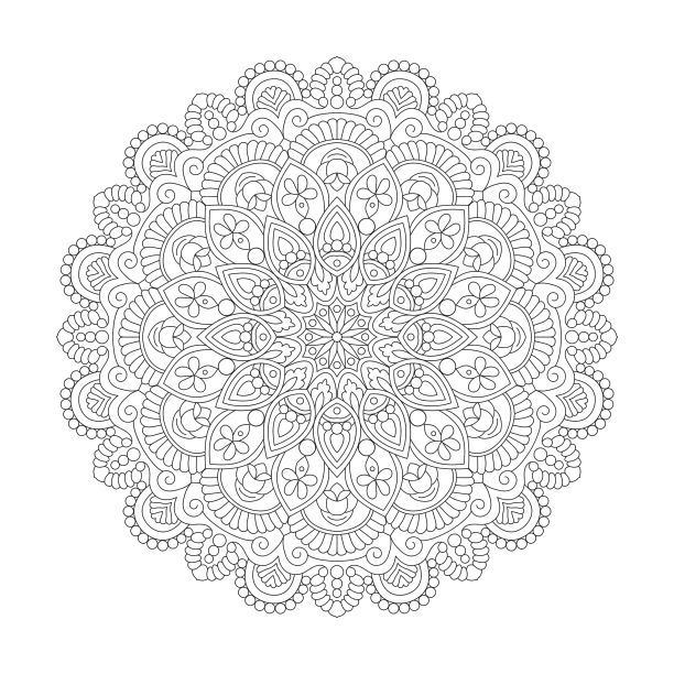 成人海洋梦想着色书曼陀罗页为图片下载