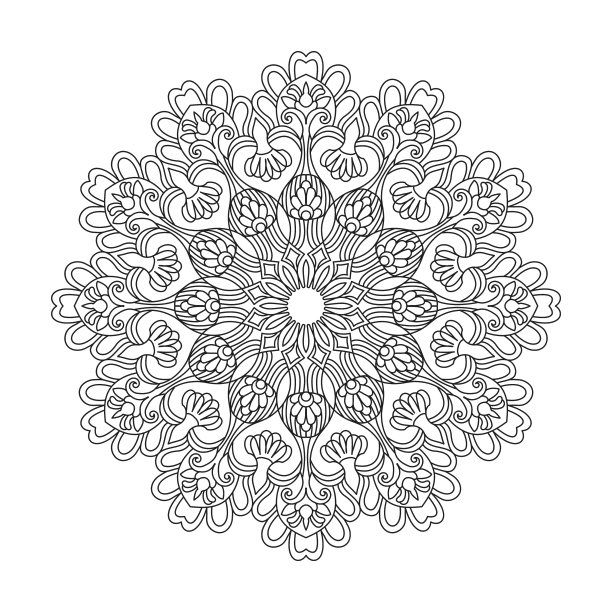 魔法宇宙成人曼陀罗涂色书图片下载