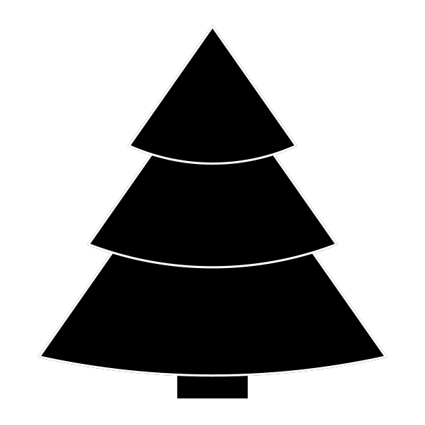 简单的圣诞树概念为圣诞节图片下载