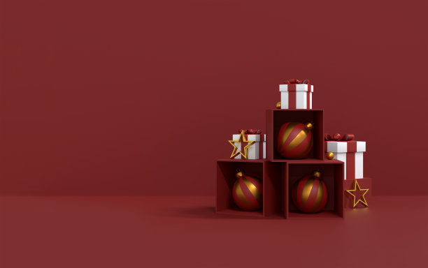 圣诞快乐，新年快乐。图片下载