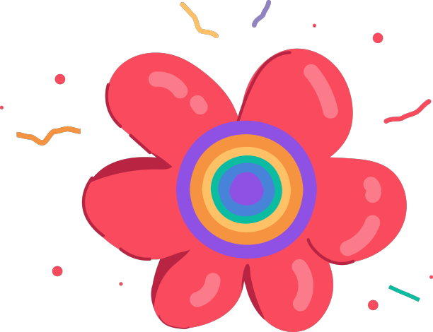 手绘红色向日葵图片下载