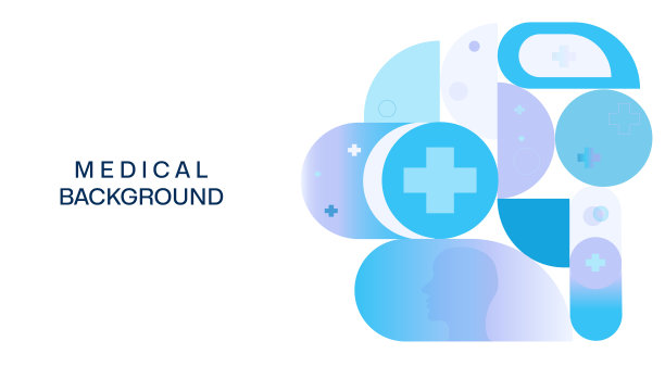 医学分子背景，医学元素，心电图。生物技术理念，创新技术，医疗保健。图片下载