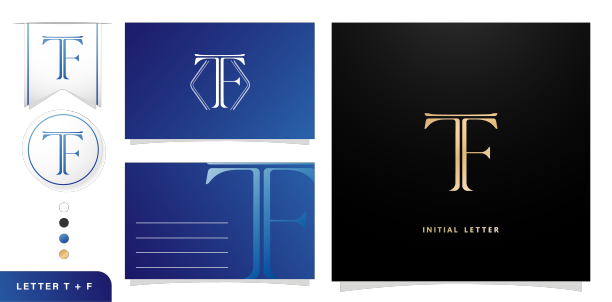 Tf首字母字母组合标志类型包图片下载