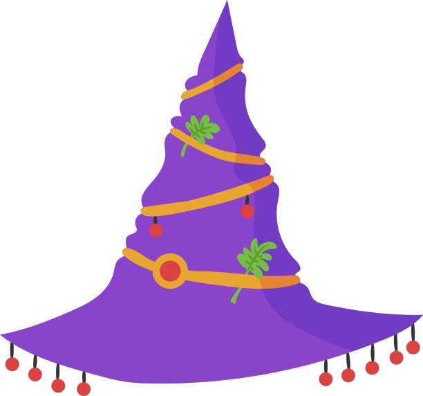 半平顶女巫帽图片下载