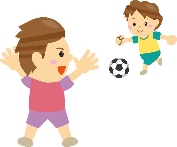 足球踢球者和守门员/插图材料(矢量插图)图片下载