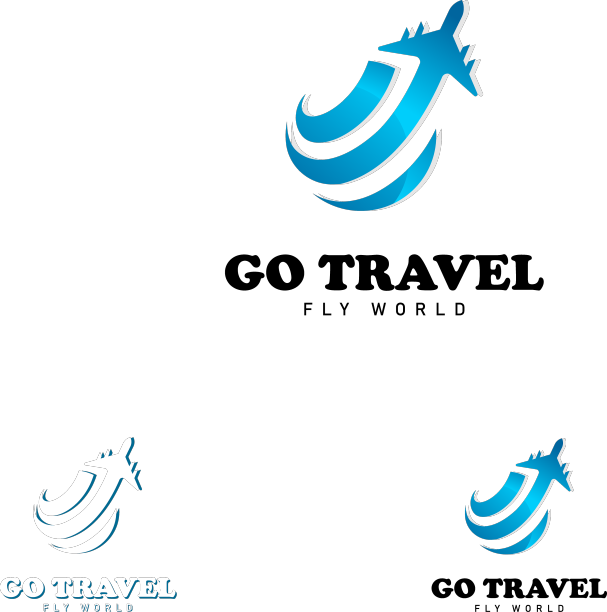 旅游世界标志创意图标设计现代飞图片下载
