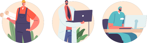 孤立的圆形图标或人物头像的使用图片下载