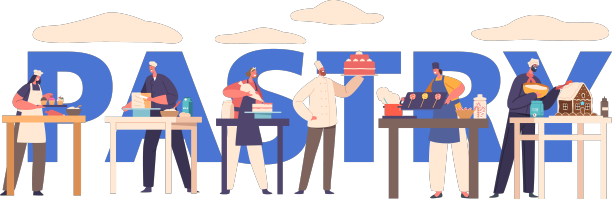 人们烘焙糕点概念人物馅图片下载