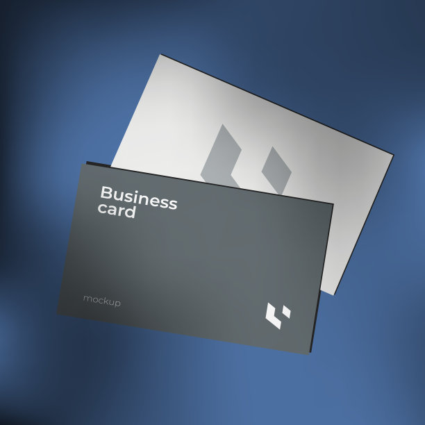 名片模板现实矢量模型。阴影覆盖顶视图。矢量图图片下载