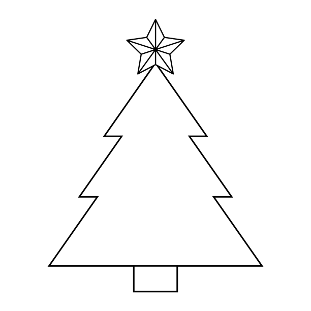 简单的圣诞树概念为圣诞节图片下载