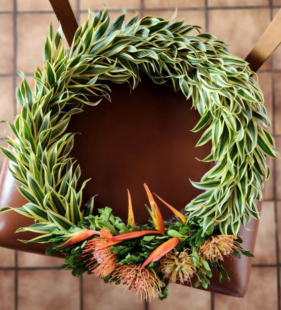 夏威夷圣诞花环图片下载