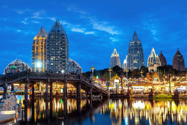 西双版纳的异域建筑图片下载