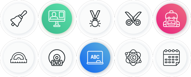 设置线黑板学校背包量角器图片下载