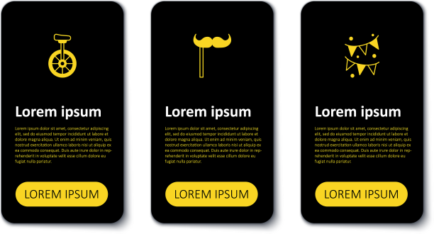 设置嘉年华花环与旗帜纸胡子图片下载