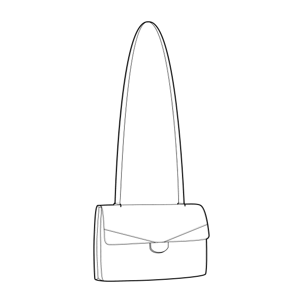 20世纪70年代的斜肩包时尚图片下载