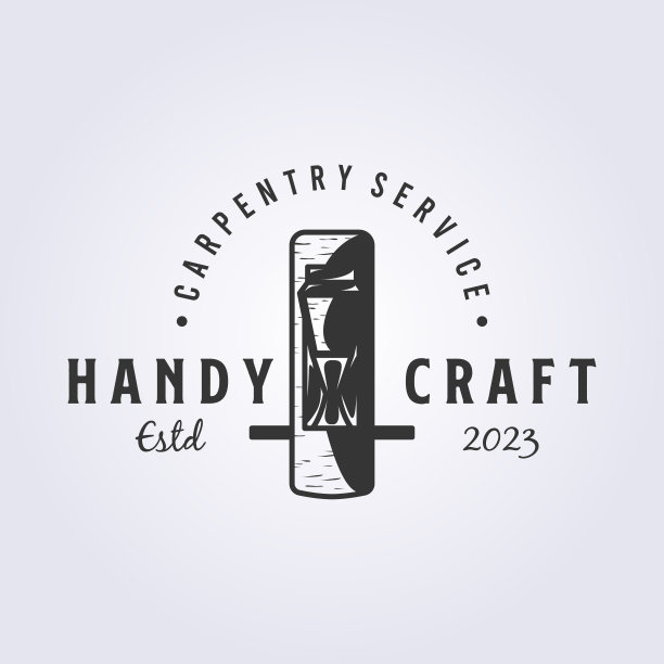 木工工具木平面符号标志矢量插图设计图片下载